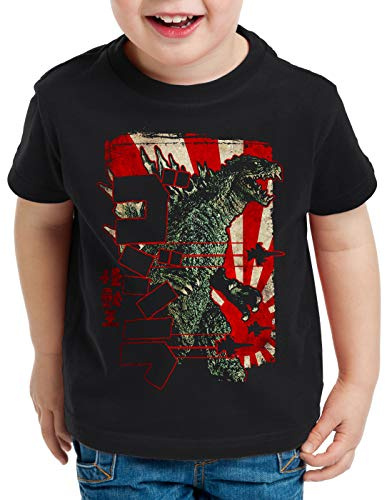 style3 Retro nipon Gojira Kinder T-Shirt Japan Monster Kaiju