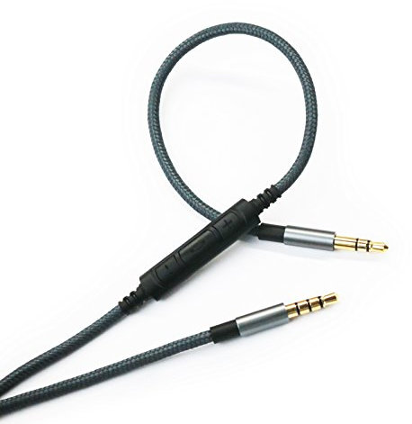 Audio-kabel mit eingebautem Mikrofon, Fernbedienung, Lautst盲rkeregler, kompatibel mit Bang & Olufsen Beoplay H6, H7, H8, H9, H2 Kopfh枚rer und kompatibel mit Samsung Galaxy, Huawei, Android