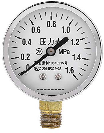 ViaGasaFamido Y60 Pressure Gauge Accurate and Shockproof Air Pressure Gauge Industrial Instrument for Water Air Oil Dial Instrument Base,pressure gauge