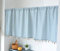 Yaland Elegant Schlaufenschal karo Gardine Karierte Küche Gardine Scheibengardine Landhausstil Bistrogardine (HxB 50x140cm, blau) 1 Stück