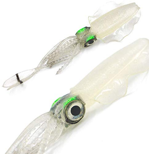 WOWOWO Esca di calamaro bionico per la Pesca in Mare con Esche morbide a Forma di Pesce Esca Finta a Forma di Pesce