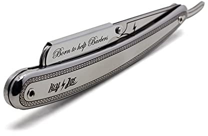 HEY JOE ! - Premium Classic Razor | Navaja De Afeitar Clásica De Acero Inoxidable Para Uso Personal Y Profesional, Silver