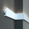 PROVISTON | Lichtleiste | XPS | 90 x 40 x 1150 mm | Weiß | Indirekte Beleuchtung | LED Beleuchtung