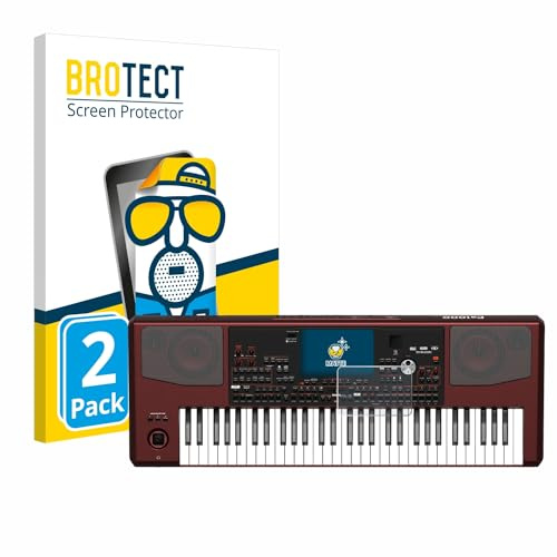 BROTECT Schutzfolie für KORG Pa1000 | 2 Stück Entspiegelnder Displayschutz Made in Germany Matte Displayschutz-Folie Anti-Reflex Anti-Fingerprint Einfache Montage