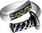 Myshiwu Verstellbarer Schwertring Retro 925 Sterling Silber japanischer Samurai-Schwert offener Ring für Herren (passend für Ringgröße 54 bis 66)