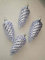 Baumschmuck Zapfen 4er Set atlantikblau Glanz