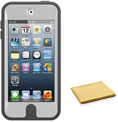 OtterBox Defender Series Schutzhülle für iPod Touch 7. Generation, kompatibel mit 5. und 6. Generation, inklusive Reinigungstuch, Großpackung, Weiß / Grau