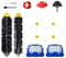 Pièces de rechange d'accessoires pour aspirateur iRobot Roomba série 500/600 : 676 606 605 671 698 692 675 697 694 595 585, etc, 1 roue pivotante, 1 brosse en poils, 4 brosses latérales et 2 filtres