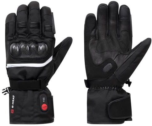 G-HEAT Beheizbare Motorradhandschuhe Rider - CE 1KP Zertifiziert | Bis zu 6 h Akkulaufzeit, wasserdicht und winddicht, Wärme an Handrücken und Fingern - für Motorrad, Roller, E-Scooter