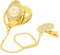 Goldener Baby-Schnuller, Geschwungenes Design, A Bis Z, Alphabet, 26 Buchstaben, Sichere Materialien, Gesunder Bling-Baby-Schnuller mit Clips, Entwöhnungsartefakt für Babys Im (Buchstabe D)