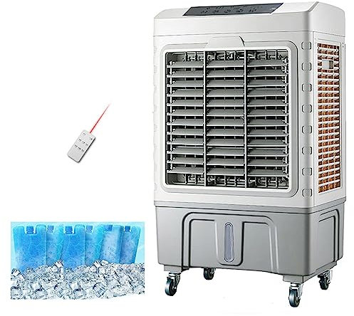 PINNKL Acondicionadores de Aire Portátiles, Enfriador de Aire por Evaporación 3 en 1 con Control Remoto, Enfriador de Oscilación y Humidificación, Temporizador de 7,5 Horas