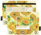 Mnsruu Sunflowers Vincent Van Gogh Federmäppchen mit 3 Ringen, mit Reißverschluss, transparentes Fenster, Schreibwarentasche zur Aufbewahrung von Schul- und Bürobedarf, 2 Stück, mehrfarbig,