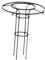 MagiDeal Treillis d'obélisque de Jardin, Cadre de Tour de Parapluie Vertical, Cadre d'escalade pour Plantes, Cage de Support de Fleurs d'extérieur pour vignes, 90 cm de Hauteur