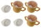 Lizzyoftheflowers 3 Pack - Sippy Cup for Adults - 250ml Non Spill Cup for Elderly. Strong, Easy Grip, 2 Handled Mug for Elderly. Two Types of No Spill Lids. Dishwasher Safe, Non BPA Plastic.