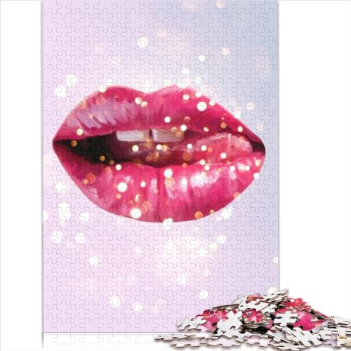 1000 Piece Jigsaw Puzzles for Adults Lips Puzzle Jigsaws 1000 Pieces for Adults Puzzle Puzzles 1000pcs (75x50cm)