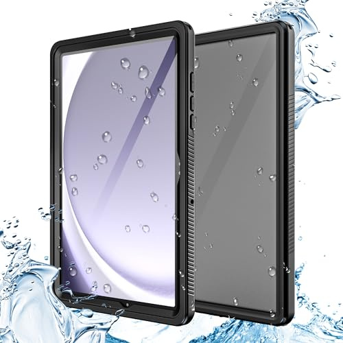 Funda Impermeable para Tablet Samsung Galaxy Tab A9 Plus de 11 Pulgadas 2023 con Protector de Pantalla Integrado, protección Resistente para Galaxy Tab A9+ [SM-X210/X216/X218] Color Negro