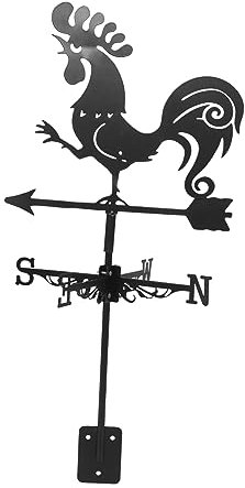SEWOART Wetterhahn Windrichtungsanzeiger Dekorativem Hahndesign Für Garten Dach Und Scheune Langlebig Installieren Wetterfest Und Stabil