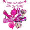 Luclay Princess Party Decorations, Barbi Party Set - 9Pcs Barbi Princess Birthday Decorations, Princess Birthday Party Supplies, Foil Balloons for Girls Kids