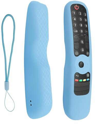 Fernbedienungshülle Silikon für LG AN-MR21GA AN-MR21GC MR22GN MR22GA MR23GN, Fernseher Fernbedienung Anti Rutsch Schutzhülle für LG 2022/2023/2024 Leuchtendes Blau