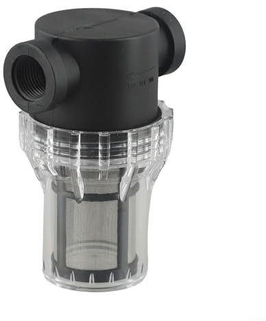 Filtro de malla en línea 40/80, pantalla de filtro de bomba de agua, filtro de tubería de interfaz de riego de jardín, filtro de tubería de riego (malla 80 de 1/2 pulgada)