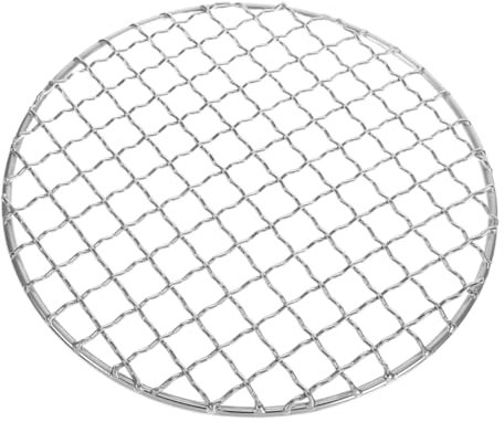 Supvox Runder Grillrost aus Edelstahl Leicht und Spülmaschinengeeignet Robust und Tragbar für Camping und Outdoor Grillen