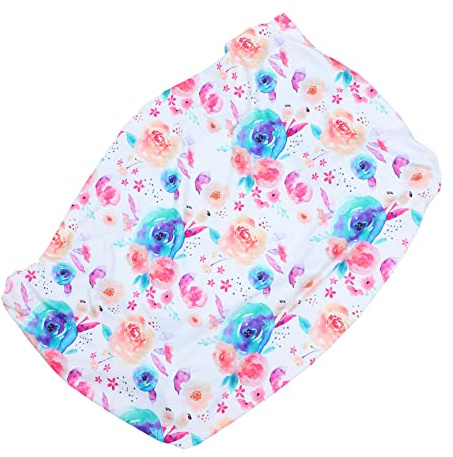 Supvox Wickelauflage Für Keilförmiger Form Waschbares Spannbettlaken Aus Textil Mit Blumenmuster Hygienische Stilleinlage Für Wickeltisch