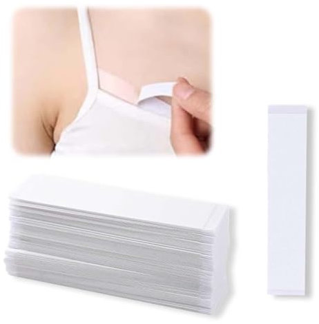WUSJCOF 144 pièces Double Face, Adhésif Fort Toute la Journée, Doux pour la Peau Sensible, Convient à Tous les Types de Tissus, Body Tape pour Peau et Vêtements, Adhésif Double Face pour Poitrine