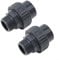 Eawfgtuw Lot de 2 raccords de pompe de piscine et spa en PVC avec filetage externe - Raccord rapide pour équipement de piscine