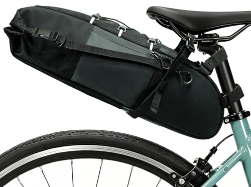 AUMTISC Fahrrad Satteltasche 11L,Sitztasche Aufbewahrungstasche für Outdoor Rennräder Fahrräder, Mountainbikes