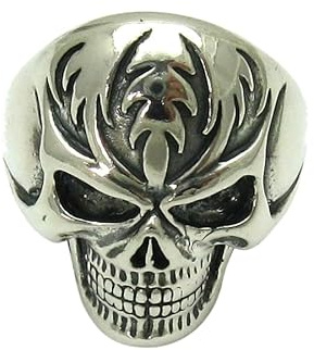 Sterling silber 925 Ring Totenkopf Empress Größe 52-74