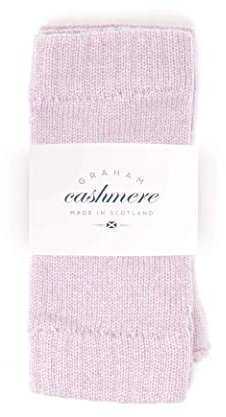 Graham Cashmere Damen-Handgelenkwärmer aus reinem Kaschmir, Teestaub, Rosa, Einheitsgröße