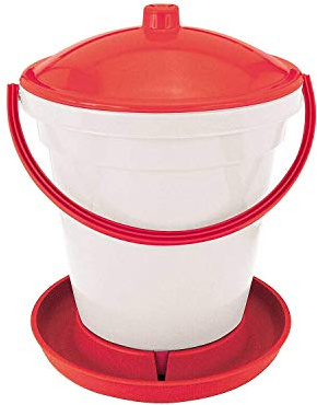 Shorefields Large 18 Litre Chicken, Hen, Poultry Drinker,With Legs, Green and White