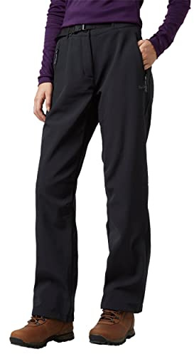 Peter Storm Women's Softshell Water Repellent Trousers with 2 Zipped Pockets, Ladies Pants, Winter, Outdoors, Travelling, Walking, Trekking, Hiking and Camping Clothing