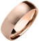 Piersando Band Ring Edelstahl Matt Gebürstet Bandring Ehering Partnerring Trauring Verlobungsring Damen Herren Rosegold Größe 49 (15.6) Breit 6mm