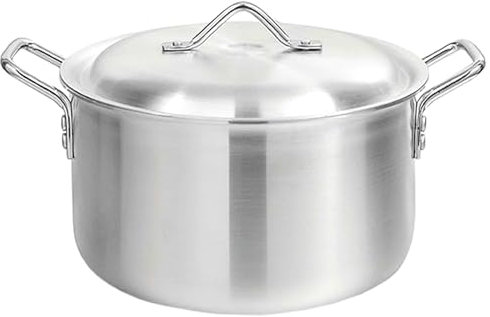 Aluminium Cookware Deep Stockpot Soup Pot Saucepan Cooking Pan Stew Catering (28cm)