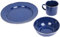 A. Blöchl Durable Enamel Camping Dinner Set (Blue, 4 Sets)