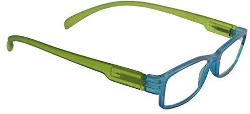 Lesebrille LONG blau/grün, 1.0