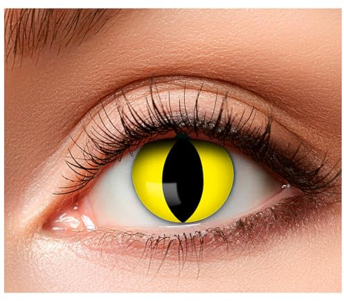 Boland - Farbige Kontaktlinsen ohne Stärke, 2 Stück 3-Monatslinsen, Karneval, Mottoparty, Halloween