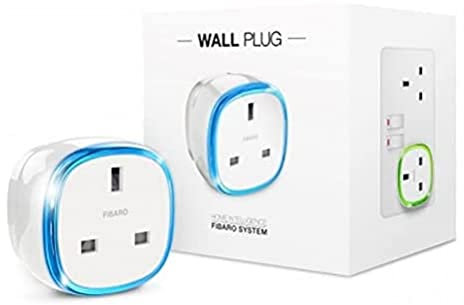 FIBARO Wall Plug/Z-Wave Plus Wireless Smart Socket, Type G, FGWPG-111, White
