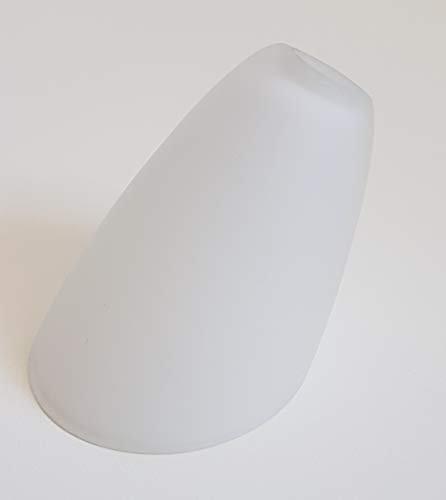 Schute Glass Lampshade G4 Opal Glass White Bevelled Diameter 4.5 cm