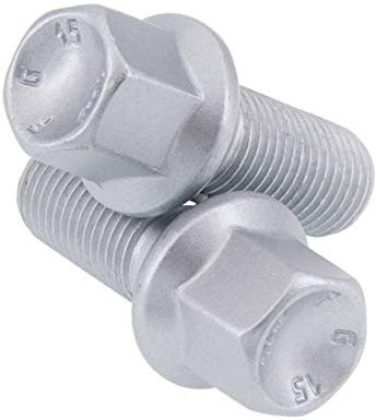 6 Radschrauben M14x1,5 28mm Alufelgen Radbolzen Kugelbund R14 silber