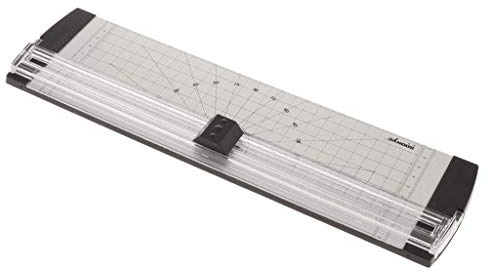 Tenlacum Schneidemaschine, A4, 30,5 cm, zum Schneiden von 3 Blatt Papier, 80 g pro Zeit, Schwarz