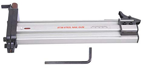 Garosa Pistolet à Clou Manuel Pistolet à Clou Rapide en Acier Semi-Automatique pour Auge métallique 18 x 38mm St, Type Clou Droit