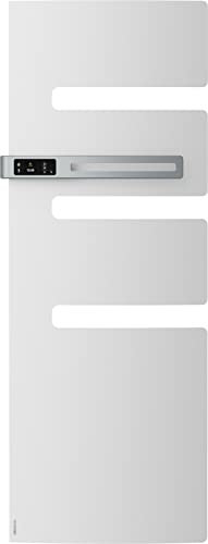 Radiateur sèche serviette électrique digital SERENIS MAT gauche 1500W Blanc CARAT