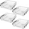 TecTake® Cajón Telescópico, Bandeja Extraible Armario, Rieles Extensibles, Organizador Cocina, Organizador Armario Cocina, Cajon Telescopico Cocina - 4 Cajones, Apto para armarios de 50 cm