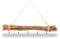 NaDeco Maulbeeren Bündel in 50/80cm, mit 5/8 Haken und Kordel Weidenbündel Weiden Bündel Zweig Deko Bündel Fensterdekoration Türhänger Fensterdeko Fensterhänger, Farbe:50cm Natur geflammt | 5 Haken