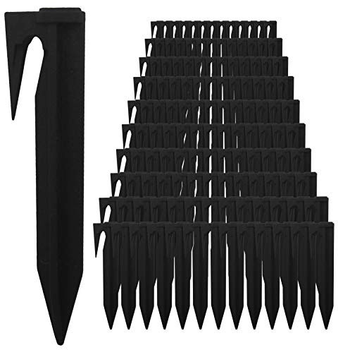 RASENFREUND Pack of 50 Hook Attachment for Robotic Lawnmower Ground Anchor Guide Accessory Set Attachment for Boundary Cable Holder Compatible with Gardena/Bosch/Husqvarna/Worx/Honda/Robomow/iMow