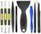 Kit de réparation professionnel pour ouverture et réparation - Sans nylon - Pour écran en acier et pince à épiler antistatique pour téléphone portable, iPhone, ordinateurs portables, tablettes et plus