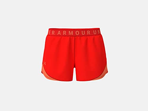 Under Armour Damen Play Up 3.0 Shorts, Phoenix Fire (296)/Indigo, S