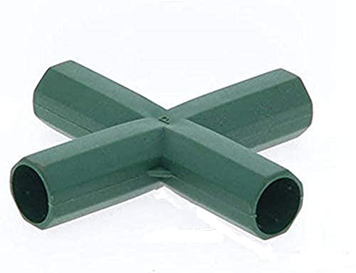 15 Stück Gewächshäuser Steckverbinder Rohrverbinder Verbindungsstücke PVC Rankstäbe Eckverbinder Heavy Duty Gewächshäuser Rahmen Regale (4-Wege T-Stück 16mm)